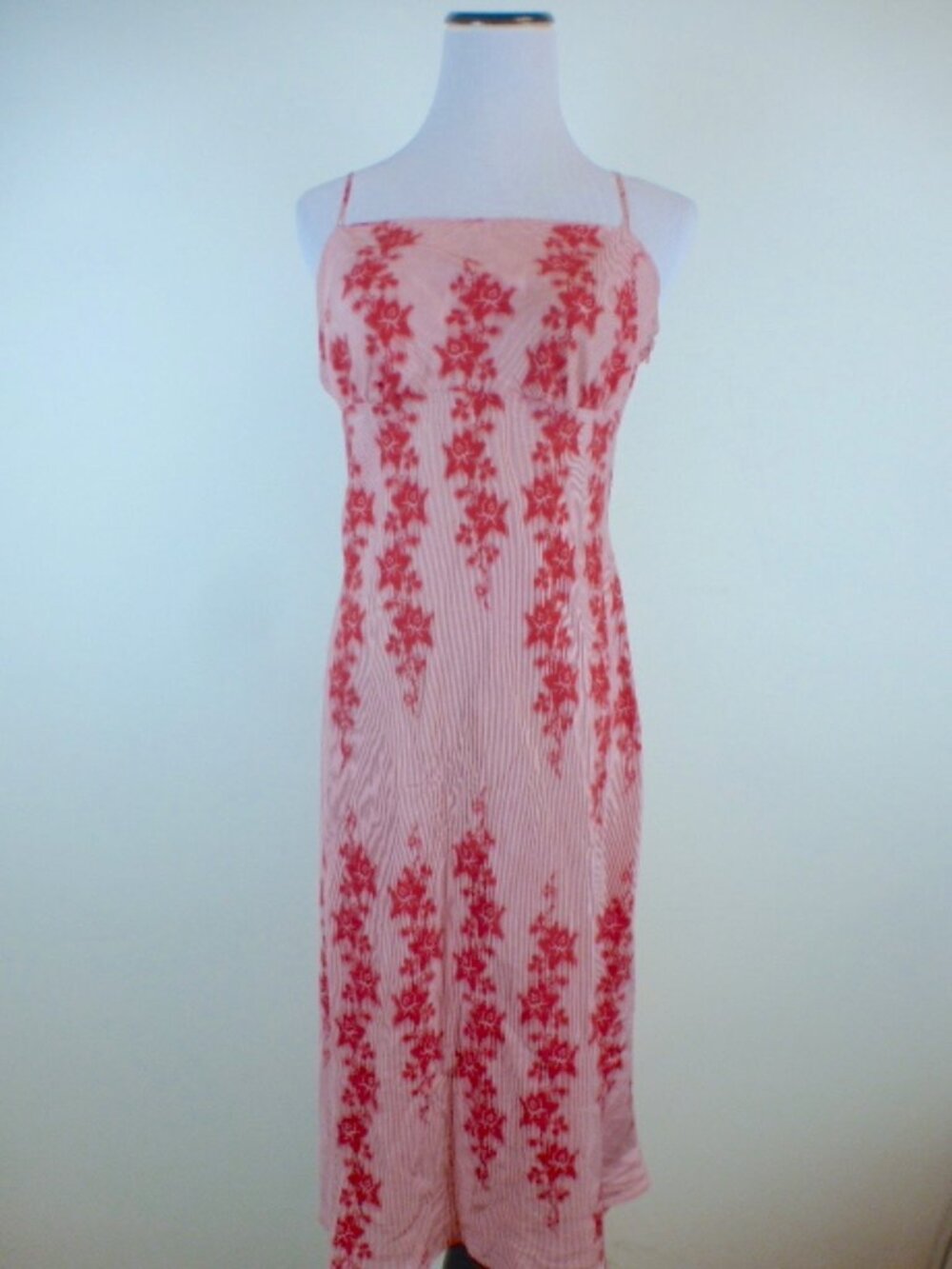 AX ARMANI EXCHANGE red floral SILK DRESS 10